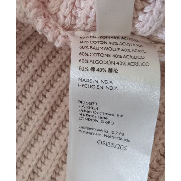 Free People Womens Marlie Pink Slouchy Drop Shoulder Pullover Sweater - Picture 5 of 8